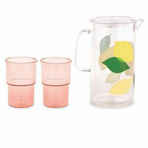 Giftable! Brand New Kate Spade Pitcher 🍋 and Set of Two Cups